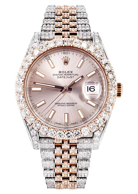 rolex datejust 41 rose gold jubilee|Rolex Datejust 41 with diamonds.